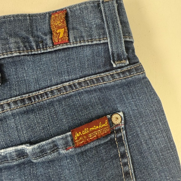 7 for all Mankind Austyn Cotton Stretch Denim Jeans Relaxed Straight Leg 38 - Picture 7 of 8